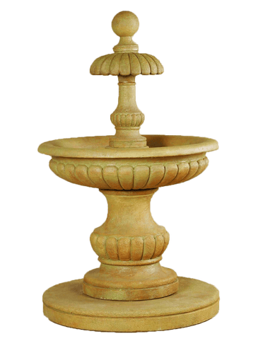 Porto Cervo Cast Stone Outdoor Water Fountain Fountain Tuscan